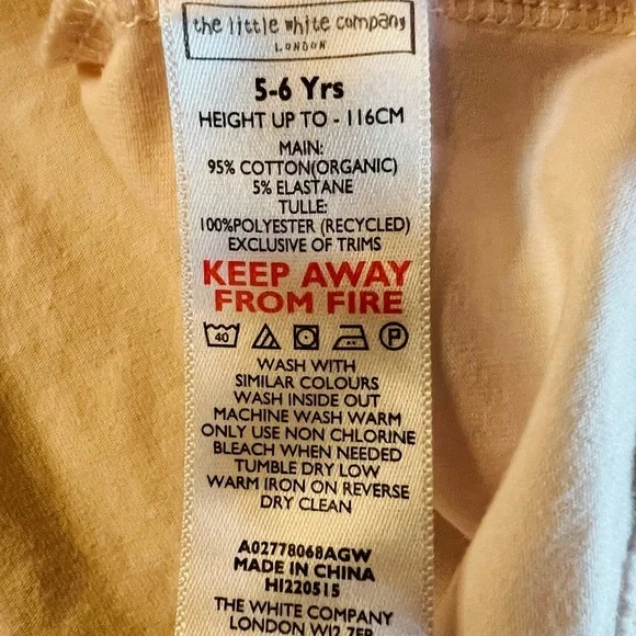 The Little White Company London Elegant Pale Pink Kids Formal Dress Size 5-6Y - Picture 3 of 10